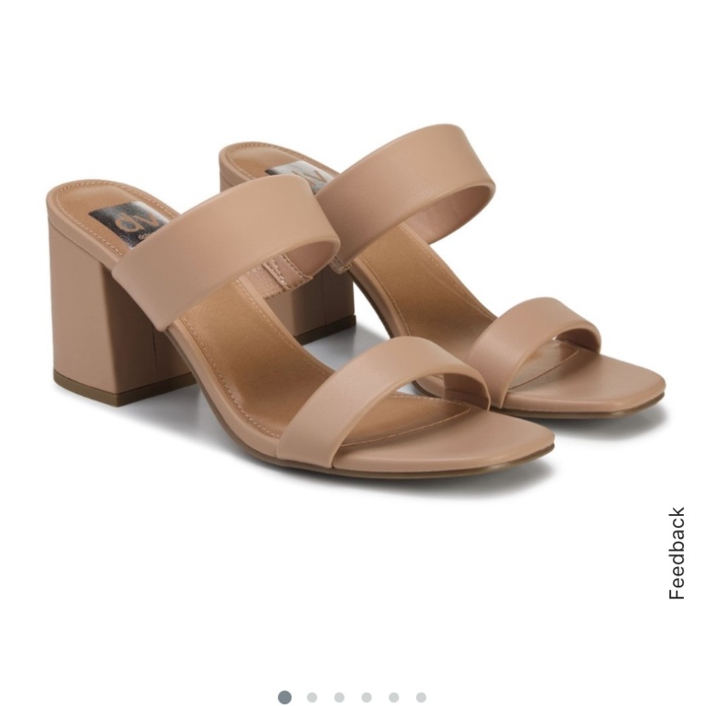 Dolce vita Tryst Nude block heel sandals size 8